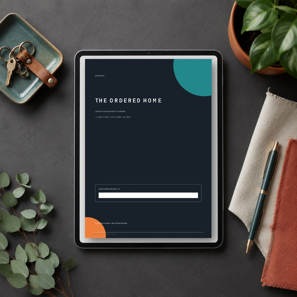 Ordenza The Ordered Home - Home Management Planner