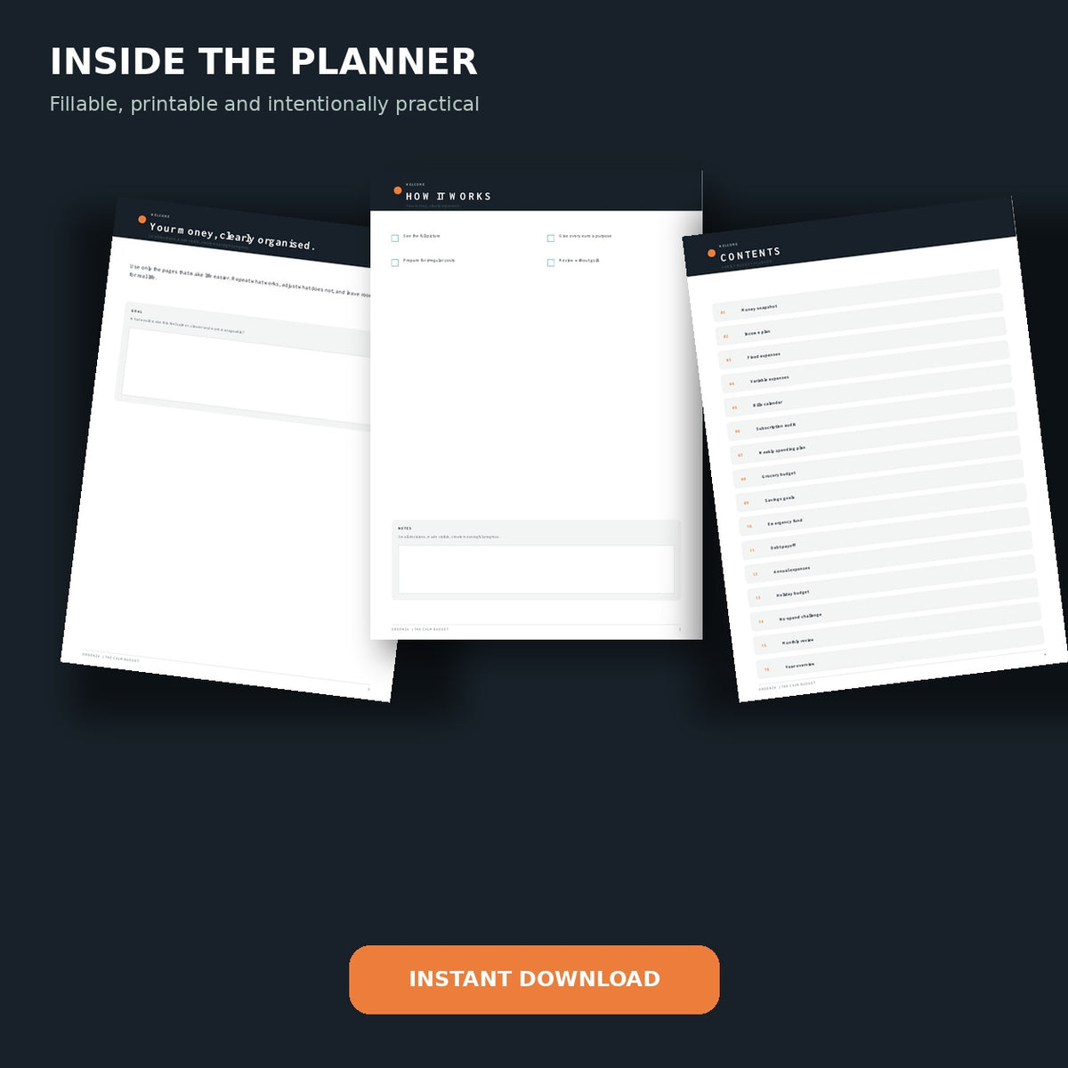Ordenza The Calm Budget - Family Budget Planner